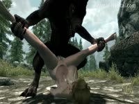 Wolf fuck girl animation